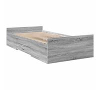 Bed Frame with Drawers Bed Base Mattress Foundation Engineered Wood vidaXL