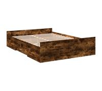 Bed Frame with Drawers Bed Base Mattress Foundation Engineered Wood vidaXL