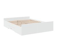 Bed Frame with Drawers Bed Base Mattress Foundation Engineered Wood vidaXL