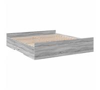 Bed Frame with Drawers Bed Base Mattress Foundation Engineered Wood vidaXL