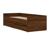 Bed Frame with Drawers Bedroom Bed Base Mattress Foundation Bedstead vidaXL