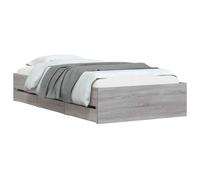 Bed Frame with Drawers Mattress Foundation Bed Base Engineered Wood vidaXL