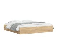 (sonoma oak, 180 x 200 cm) vidaXL Bed Frame with Drawers Mattress Foundation Bed Base Engineered Wood