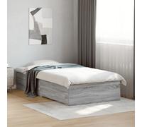 Bed Frame with Drawers without Mattress Grey Sonoma 75x190 cm Small Single