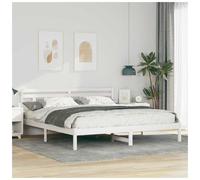 Bed Frame Solid Pine Wood Platform Modern Bedroom Contemporary Decor vidaXL