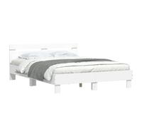 Bed Frame with Headboard and LED Bed Base Bedstead Matress Foundation vidaXL