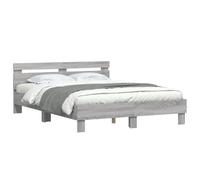 Bed Frame with Headboard and LED Bed Base Bedstead Matress Foundation vidaXL