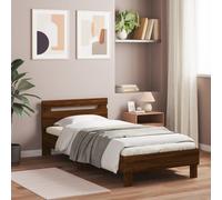 Bed Frame with Headboard and LED Bed Base Bedstead Matress Foundation vidaXL