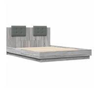 Bed Frame with Headboard Bed Base Mattress Foundation Engineered Wood vidaXL