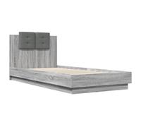 Bed Frame with Headboard Bed Base Mattress Foundation Engineered Wood vidaXL