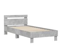 Bed Frame with Headboard Bed Base Mattress Foundation Engineered Wood vidaXL