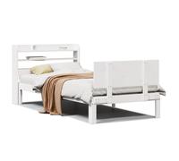 Bed Frame with Headboard Bed Base Mattress Foundation Solid Wood Pine vidaXL