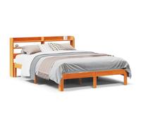Bed Frame with Headboard Bed Base Mattress Foundation Solid Wood Pine vidaXL