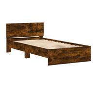 vidaXL Bed Frame Black Oak 203 x 104 x 70 cm Engineered Wood
