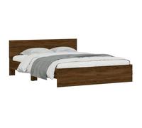 Bed Frame with Headboard Bedroom Bed Base Mattress Foundation Bedstead vidaXL
