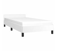 Bed Frame with Headboard Bedroom Upholstered Bed Bedstead Faux Leather vidaXL