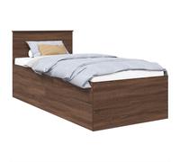 Bed Frame with Headboard Engineered Wood Modern Bedframe Contemporary vidaXL