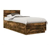 Bed Frame with Headboard Engineered Wood Modern Rectangular Adjustable vidaXL