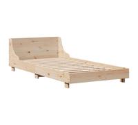 Bed Frame with Headboard Home Base 90x190 cm Single Solid Wood Pine vidaXL