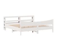 Bed Frame with Headboard Home Bedroom Bed Base Bedstead Solid Wood Pine vidaXL