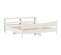 Bed Frame with Headboard Home Bedroom Bed Base Bedstead Solid Wood Pine vidaXL