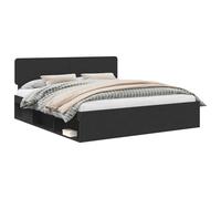 Bed Frame with Headboard Solid Pine Wood Bedroom Modern Sturdy Durable vidaXL