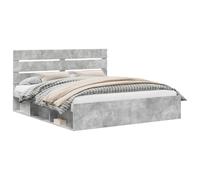 Bed Frame with Headboard Solid Pine Wood Modern Bedroom Contemporary vidaXL
