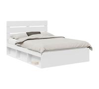 Bed Frame with Headboard Solid Pine Wood Modern Bedroom Contemporary vidaXL