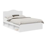 Bed Frame with Headboard Solid Pine Wood Modern Simple Sturdy Stylish vidaXL