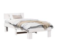 Bed Frame with Headboard Solid Pine Wood Modern Stylish Beds Minimalist vidaXL