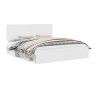 Bed Frame with Headboard Solid Pine Wood Modern Wooden Stylish Indoor vidaXL