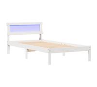 Bed Frame with Headboard Solid Pine Wood Platform Contemporary Modern vidaXL
