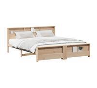 Bed Frame with Headboard Solid Pine Wood Platform Wooden Modern Home vidaXL