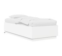 Bed Frame with LED Lights Bed Base Mattress Foundation Engineered Wood vidaXL