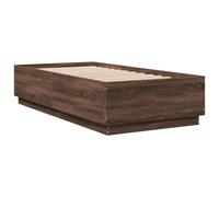 Bed Frame with LED Lights Bed Base Mattress Foundation Engineered Wood vidaXL