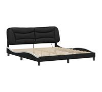 Bed Frame with LED Lights Bed Base Mattress Foundation Faux Leather vidaXL