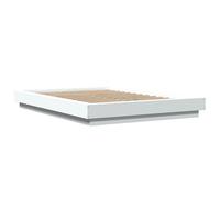 Bed Frame with LED Lights Home Base White 135x190cm Engineered Wood vidaXL