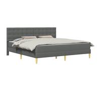 Bed Frame with Mattress with Headboard Fabric Modern Sleeping Set Home vidaXL
