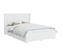 Bed Frame with Storage and Headboard Engineered Wood Bedroom Furniture vidaXL