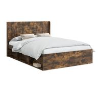 vidaXL Bed Frame with Storage and Headboard Sonoma Oak 120 x 190 cm