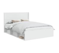 Bed Frame with Storage and Headboard Engineered Wood Modern Bedroom vidaXL