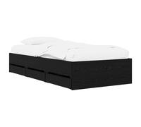 Bed Frame with Storage Engineered wood Bed Frame With Drawers Bedroom Six vidaX