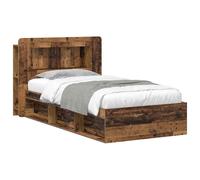 Bed Frame with Storage with Headboard Engineered Wood Bedroom Solution vidaXL