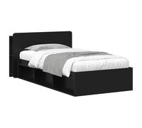 Bed Frame with Storage with Headboard Engineered Wood Bedroom Solution vidaXL