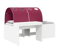 Bed Frame with Tunnel with Shelf 3 pcs Engineered Wood Loft Modern Home vidaXL