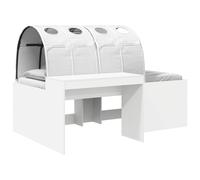 Bed Frame with Tunnel with Shelf 3 pcs Engineered Wood Loft Modern Home vidaXL