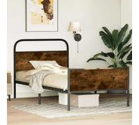 vidaXL Bed Frame without Mattress 107x203 cm Sonoma Oak Engineered Wood