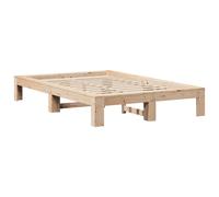 Bed Frame without Mattress 120x190 cm Small Double Solid Wood Pine vidaXL