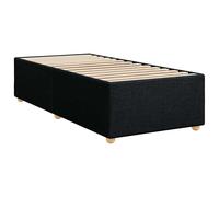 vidaXL Bed Frame without Mattress Dark Grey Single Fabric