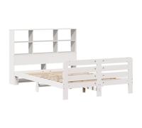 vidaXL Bed Frame without Mattress Bed Wax Brown Small Double Solid Wood Pine